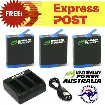 $19 • Buy GoPro HERO10 8 9 7 6 5 4 3 3+ Battery/Dual/Triple Charger/Wasabi HERO Black Kit