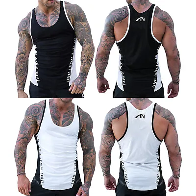 £7.19 • Buy Men's Muscle Tank Gym Workout Bodybuilding Training Sports Vest Athletic Tops