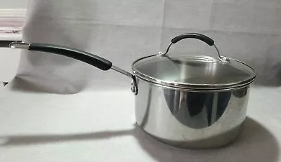 Meyer Stainless Steel Saucepan 3.3L With Lid D: 8  IMPACT BONDED Read • £18