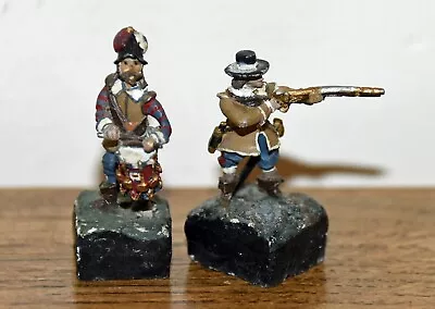 Unbranded 2 Tiny Metal Hand Painted English Civil War Toy Soldier Figures 4cms • £5