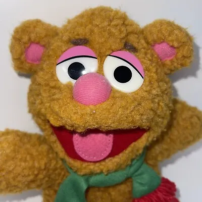 Vtg 1987 Baby Fozzie Bear Muppet Babies 9” Plush Christmas Stuffed Animal • $4