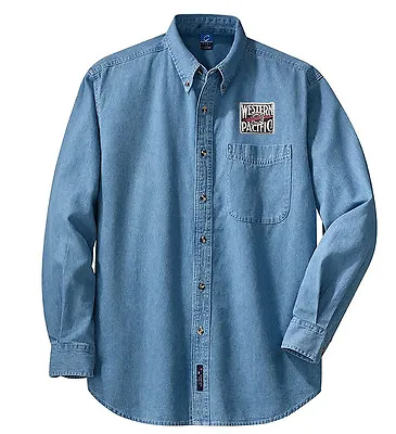 Western Pacific Feather River Long Sleeve Embroidered Denim [den24LS] • $35.19