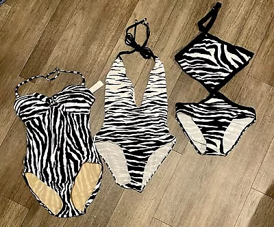 Zebra Print Lovers Swimsuit Lot! NWT! Size 4 Michael Kors  • $34.99