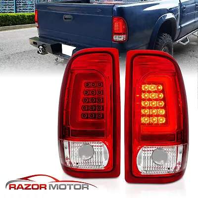 Fit 1997-2004 Dodge Dakota Pickup C-Bar LED Red Replacement TailLight Brake Lamp • $135.99