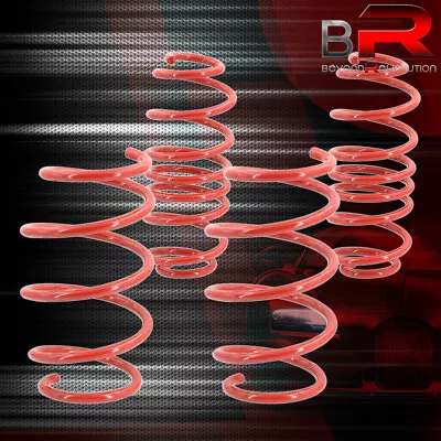 For 1979-2004 Mustang Coupe Suspension 1.5 F / 1.5 R Lowering Coil Springs Red • $106.99