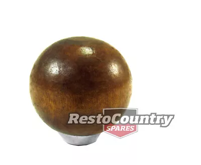 Universal Round Wood Gear Shift Knob Fits 1/2  3/8  5/16  Rod Holden Ford Hot Ro • $24.90