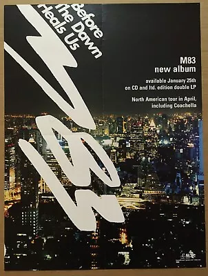 M83 Vintage 2005 PROMO POSTER W/DATE For Before Dawn CD 18x24 NEVER DISPLAYED • $39.99