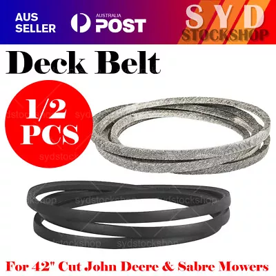 2PCS Deck Belt For 42  Cut John Deere & Sabre  Ride On Mowers GX20072 GY20570 OZ • $29.99