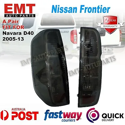 For Nissan Frontier Navara D40 2005-13 Tail Light Rear Lamps Black Smoke Lens • $107.69