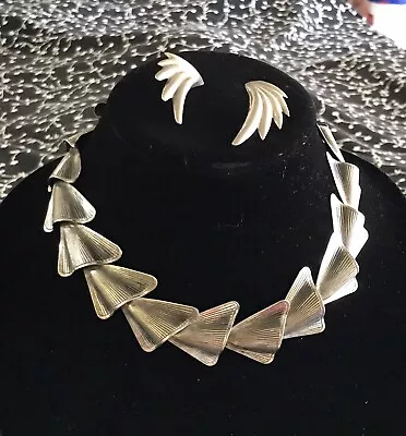 $210 • Buy Sterling 17 In. Chunky DANECRAFT Vintage Necklace + Mexico  925 Earrings 2.5 Oz.