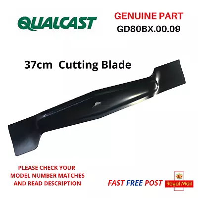 QUALCAST M2EB1637M  Lawnmower 37cm Cutting Blade GD80BX.00.09   FAST POST • £17.75