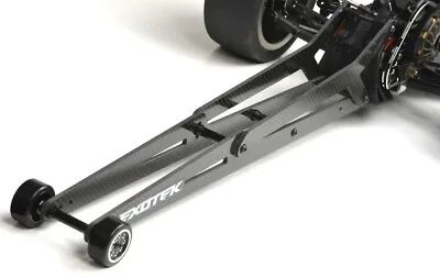 Exotek Carbon Fiber Ladder Wheelie Bar X-Long Losi 22s Drag Adjustable 2033 • $59.95