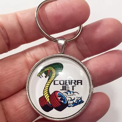 Ford Cobra Jet Mustang Logo Keychain Reproduction • $12.95