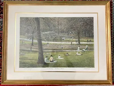 $299 • Buy Harold Altman Sunday, Central Park Lithograph Signed By Artist, Numbered, Framed