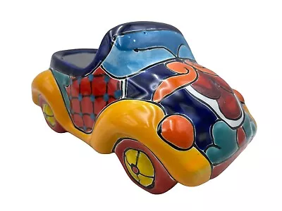 Talavera Car Planter Pot Cute Mexican Pottery Folk Art Home Decor Multicolor 9  • $49