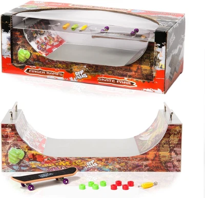£29.99 • Buy Grip & Tricks - RAMPS FINGER SKATE - HALFPIPE - Fingerboard - Cruiser Board : Di