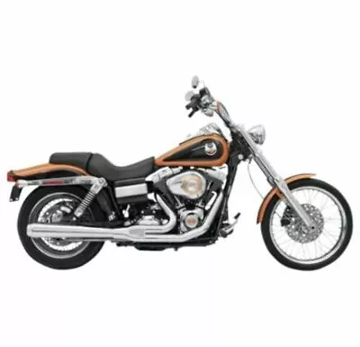 Bassani Chrome Long 2 Into 1 2-1 Road Rage Exhaust Pipe 2006-2017 Harley Dyna • $879.95