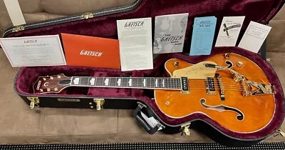 In Store – G6120TG-DS Gretsch Players Edition Nashville Roundup Orange • $4799