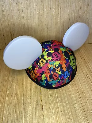 MICKEY MOUSE •Glow With The Show• LIGHT UP EARS Hat Disney Parks World Of Color. • $8.99