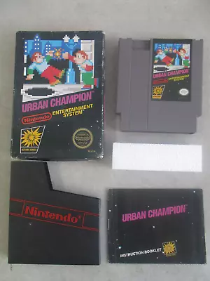 Nintendo Nes Urban Champion Game With Box And Manual Authentic • $51