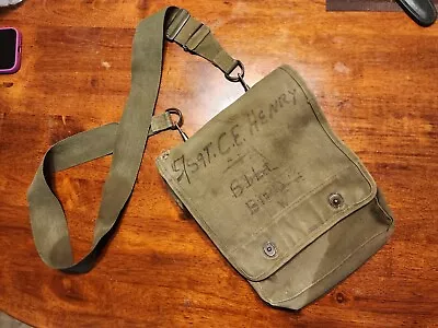 USMC 1944 Ww2 U.S. Army M1938 Officers Map Case W/ Strap • $200