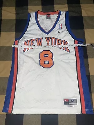 Vintage Nike New York Knicks #8 SPREWELL NBA Basketball Jersey • $34.97