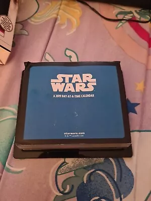 Star Wars Day-At-A-Time Calendar 2019 Disney Opened Box • $9.99