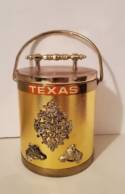 Vintage Gold Colored Ice Box Texas Sticker • $15