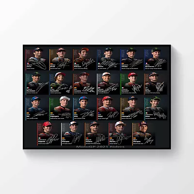 MotoGP 2021 Moto GP Racers Signed Printed A4 Poster • $8.69