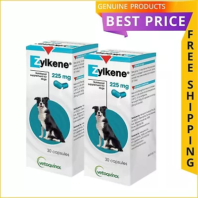 Zylkene Nutritional Supplement 60 Capsules 10 To 30 Kg For Dogs 225 MG • $126.94