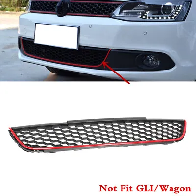$49.24 • Buy Fit For VW Jetta MK6 2011-2014 Front Bumper Lower Center Grille Red Style Grill 