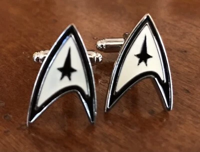 £14.90 • Buy Pair Of STAR TREK CUFF LINKS Free Shipping
