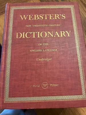 Webster's New Twentieth Century Dictionary Of The English Language 1950 • $44.95