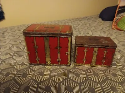 Vintage Swee-Touch-Nee-Tea Tin Boxes Lot Of 2 Consolidated Tea  • $3.65