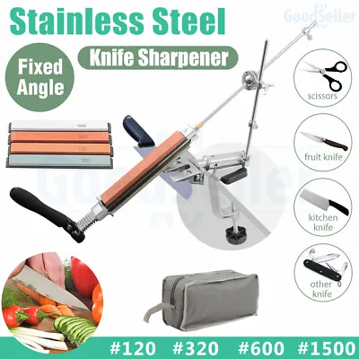 $49.98 • Buy Professional Kitchen Sharpening System Fix-angle Knife Sharpener With 4 Stones
