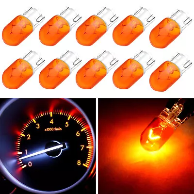 10pcs Amber T10 168 194 Halogen Bulb Glove Box Instrument Cluster Panel Lights • $7.92