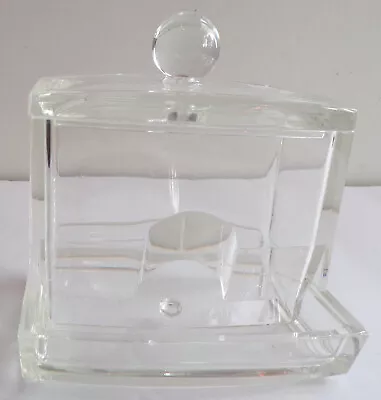 Q Tip Holder Cotton Swabs Dispenser Clear Acrylic Holder Qtip Q-Tip • $8.99