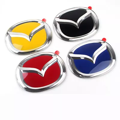 Car 3D Front Grille Mirror Emblem Logo Badge For Mazda 3 5 6 7 8 CX-4 140*110mm • $39.99