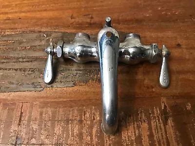 Vintage Reclaimed Wall Mount Swivel Faucet  The Chicago Faucet Co.  Hot Cold • $45