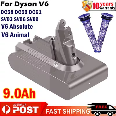 9000mAh 21.6V Battery For V6 DC58 DC59 DC61 DC62 DC72 DC74 SV03 SV05 SV06 SV09 • $15.59