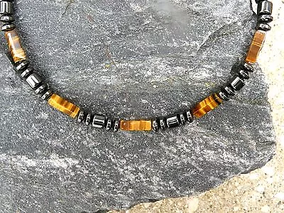 $31.49 • Buy Men’s Women’s Magnetic Hematite Necklace Bracelet Anklet Brown Tigers Eye
