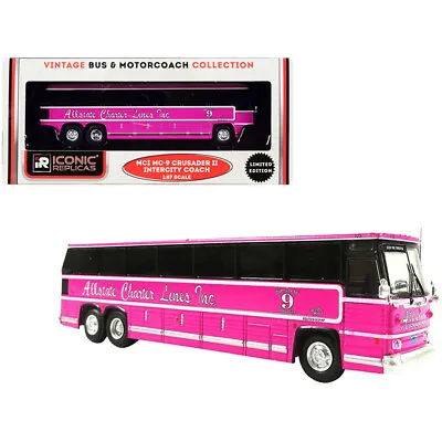 1980 MCI MC-9 Crusader II Intercity Coach Bus Pink  Allstate Charter Lines In... • $51.62