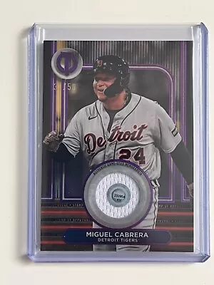 2024 Topps Tribute Miguel Cabrera Stamp Of Approval Relic Purple /50 Tigers • $19.99