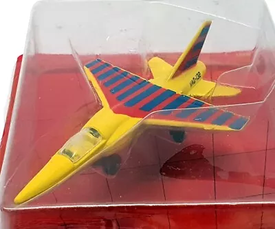Matchbox Skybusters Appx 9cm Long SB3 - Mirage Fighter Jet - Yellow/Blue/Red • $36.57