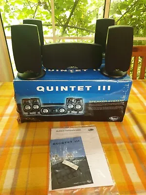 Klipsch Quintet III Home Theatre 5.0 Speakers As New With Manuals  Boxed  • $250