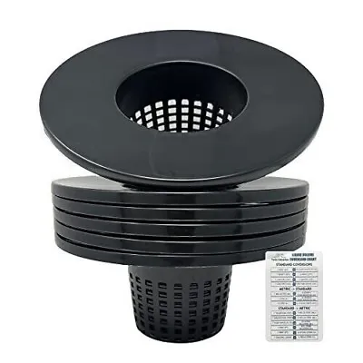 Wide Lip Net Pots BULK PRICE Pack Of 25 For 5/3.5 Gallon Bucket DWC Basket Lids • $109.50