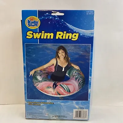 Vintage Swim Ring Pink Flamingo In Shrubs. • $10.79