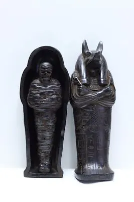 Ancient Egyptian God Anubis Coffin With The Egyptian Mummy Inside It • £140.75