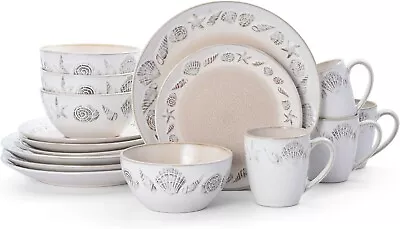 Pfaltzgraff Panama 16 Piece Dinnerware Set - Beige Stylish & Affordable • $126.89