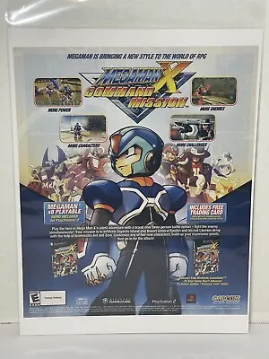 2004 Mega Man X Command Mission PS2 Gamecube Print Ad/Poster Official Promo Art • $20